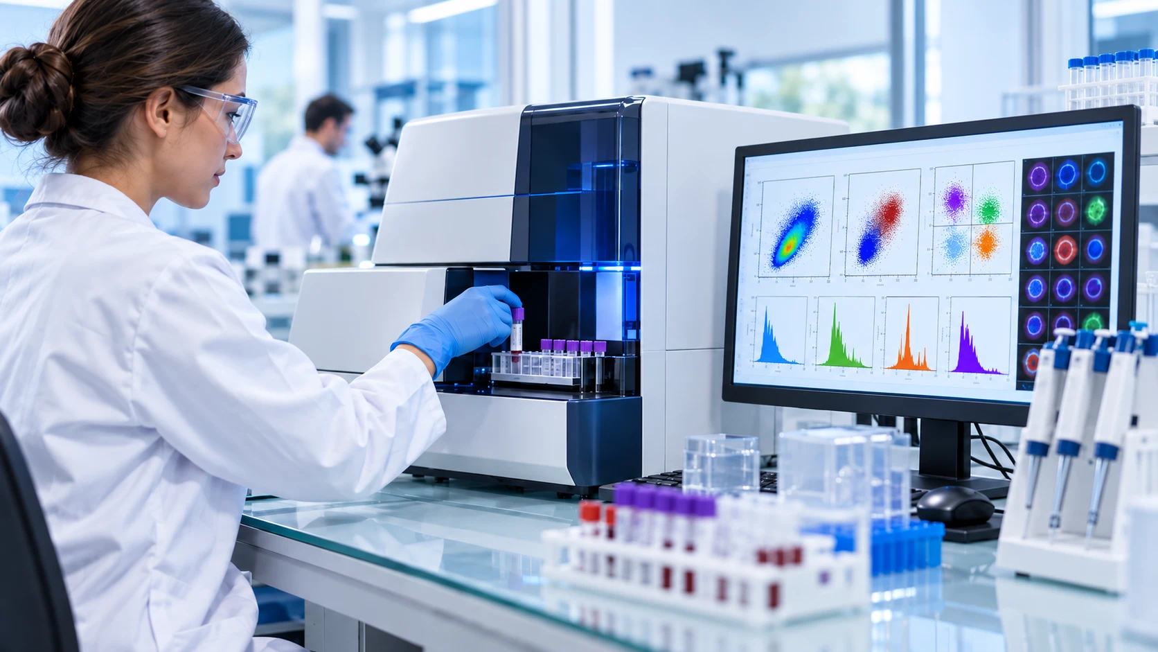 Citometría de flujo para diagnóstico hematológico